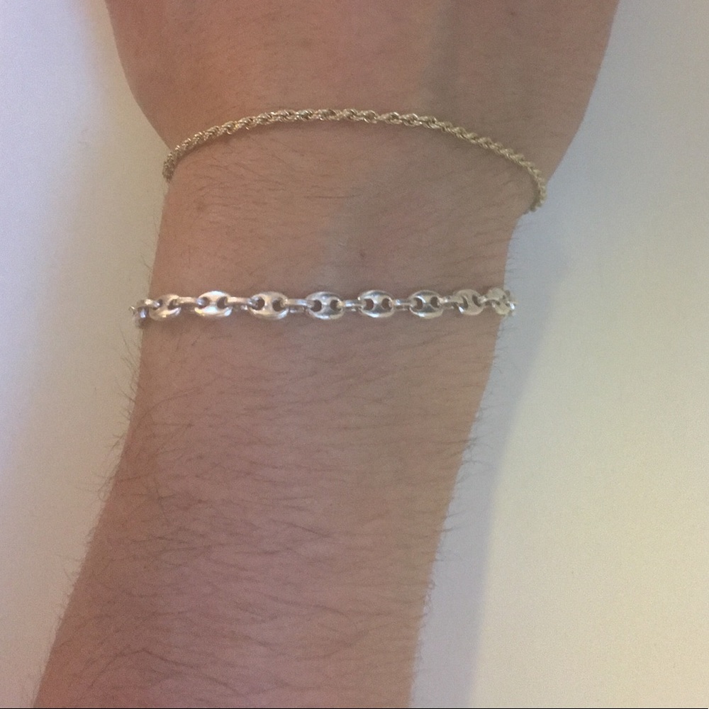 Silver link bracelet